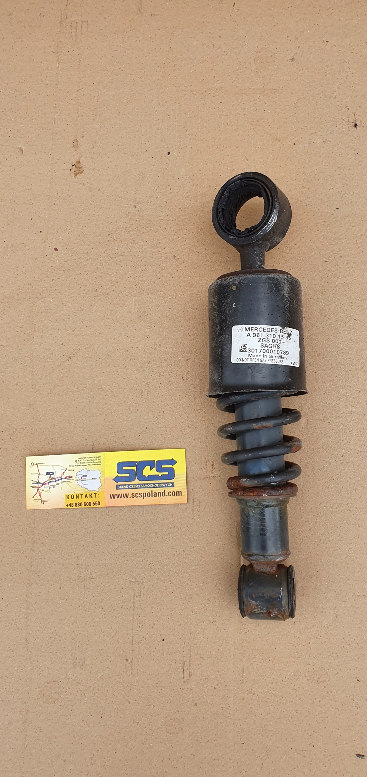 MERCEDES ACTROS Mp4 АМОРТИЗАТОР КАБІНИ A9613101555