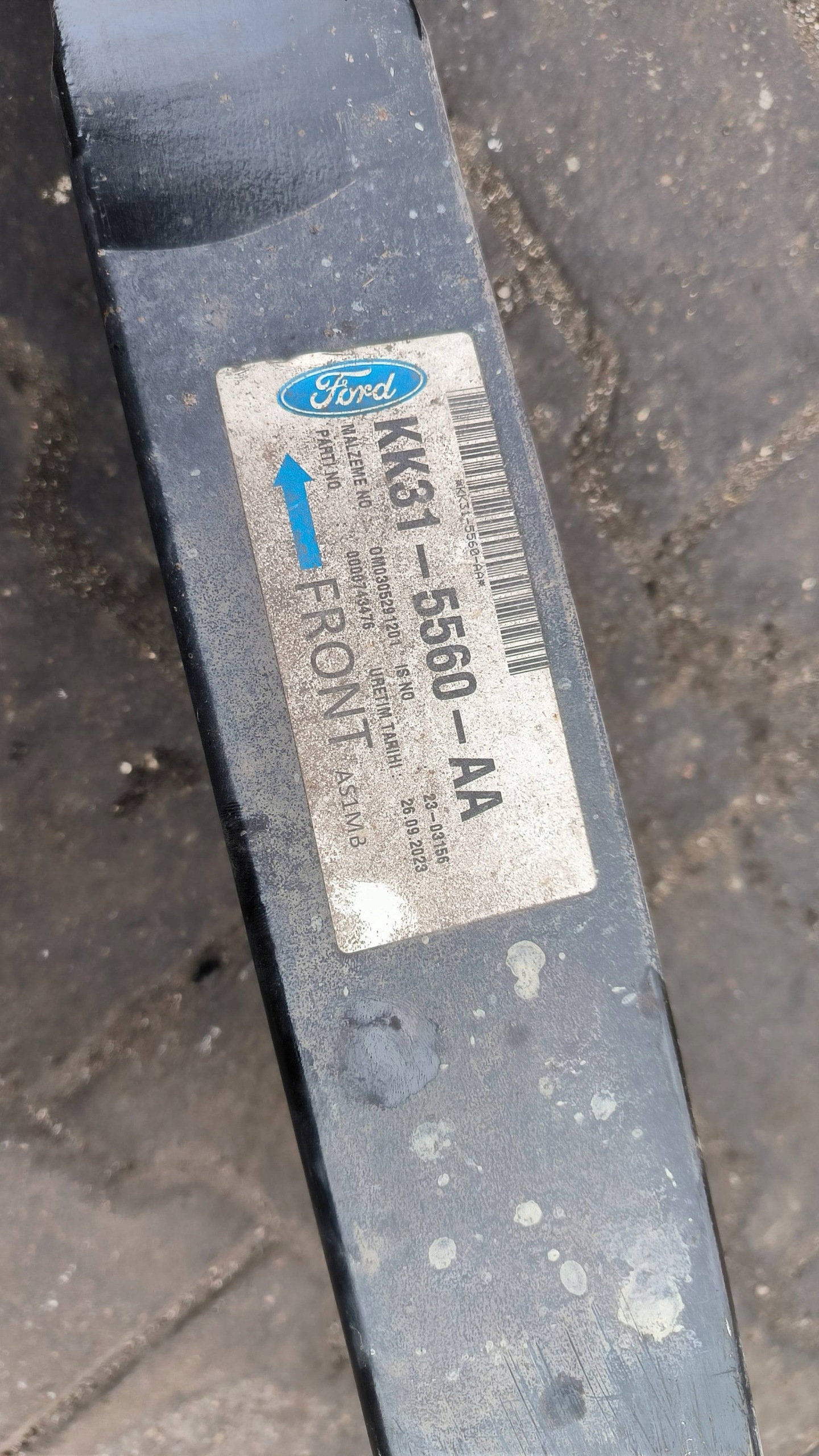 RESOR rear POJEDYNCZY KK31-5560-AA FORD TRANSIT MK8