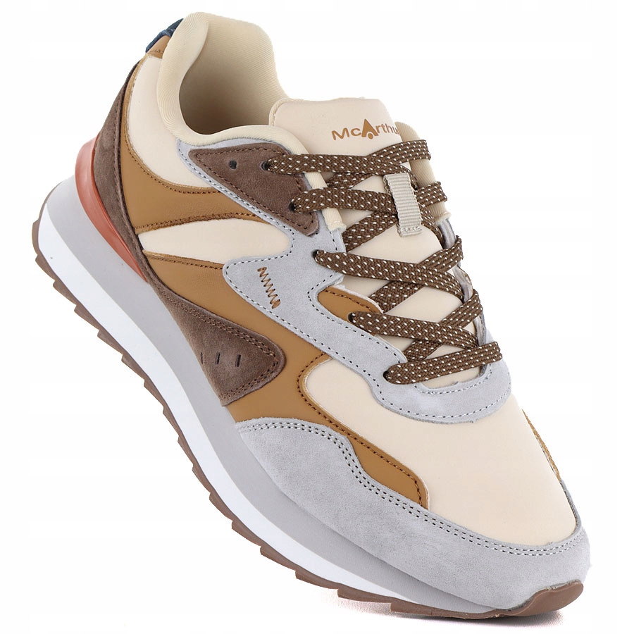 Dámské kožené polobotky tenisky hnědé McArthur MA253W 38