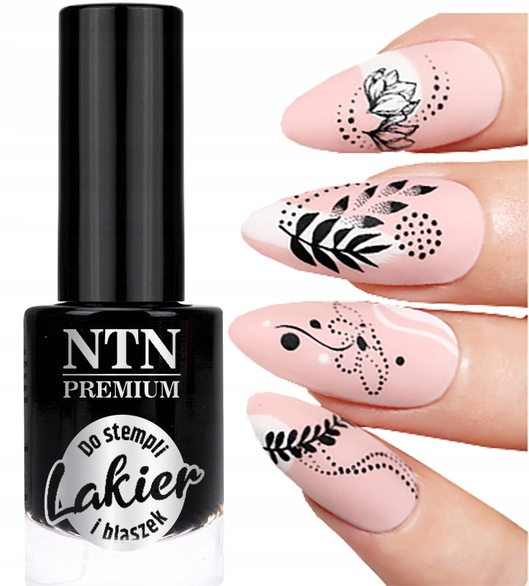 

Lakier do stempli i blaszek Ntn Premium Czarny 7ml