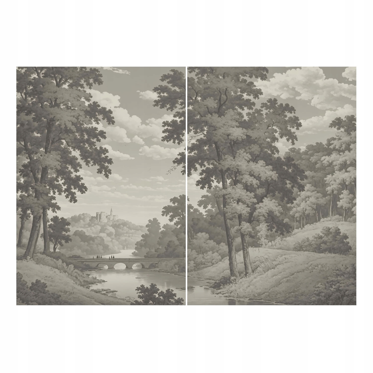 Flizelinová tapeta na zeď Premium Zámek a most 208 x 146 cm