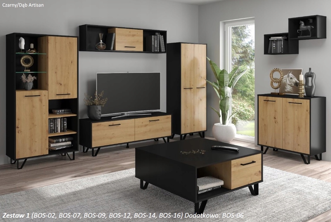 Meble młodzieżowe BOSS 2 grafit/biały/craft Marka Meble4home