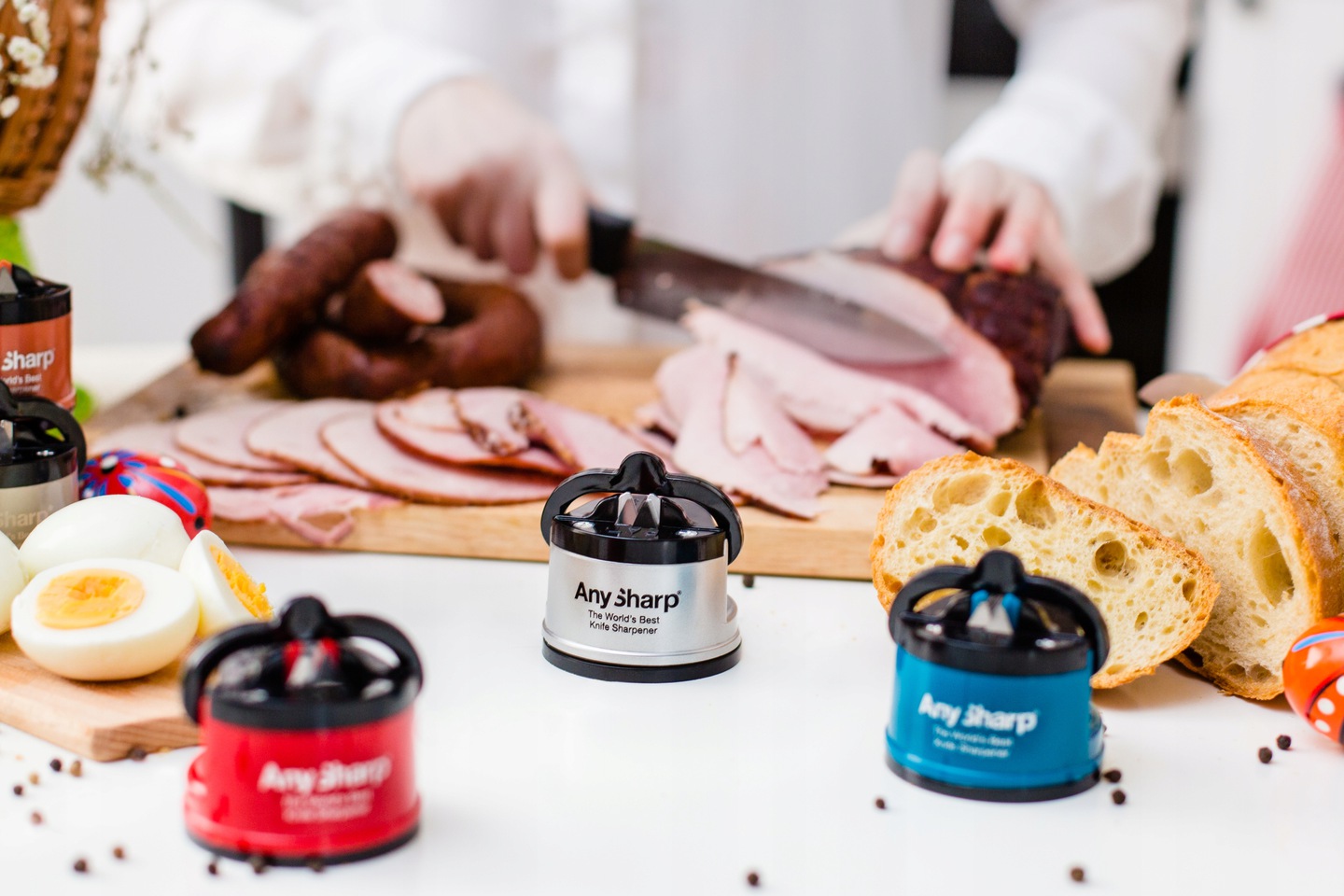 Ostrzałka do noży kuchennych osełka - GWARANCJA SATYSFAKCJI - AnySharp Kod producenta ASKSEDBLK