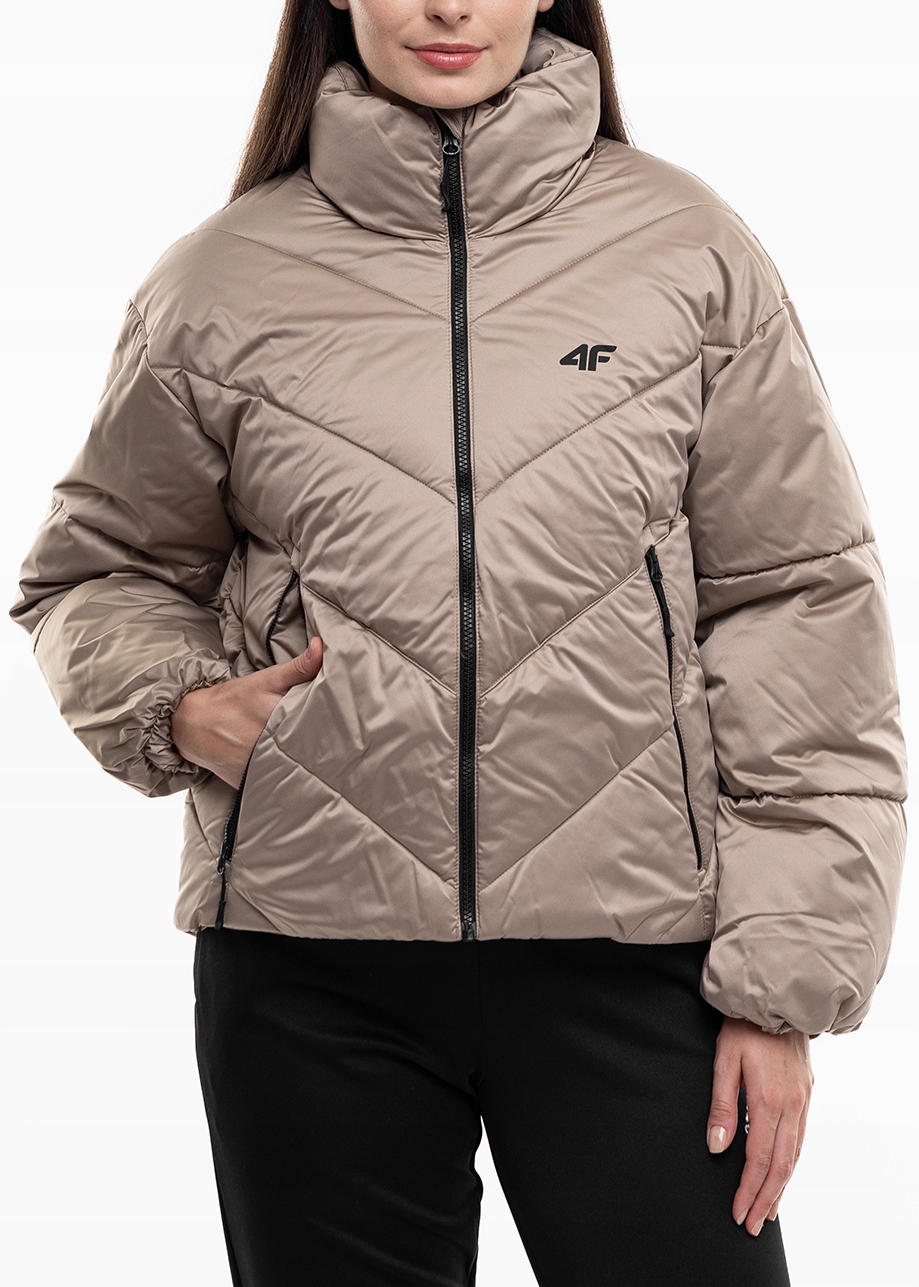 4F Dámská teplá podzimní zimní péřová bunda vel S