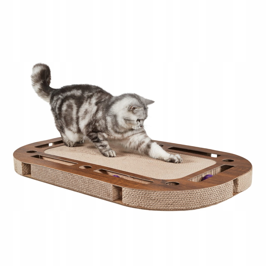 Levně Hračka pro kočky Canadian Cat PlayPlate, dětské hřiště pro kočky s škrabadlem XL