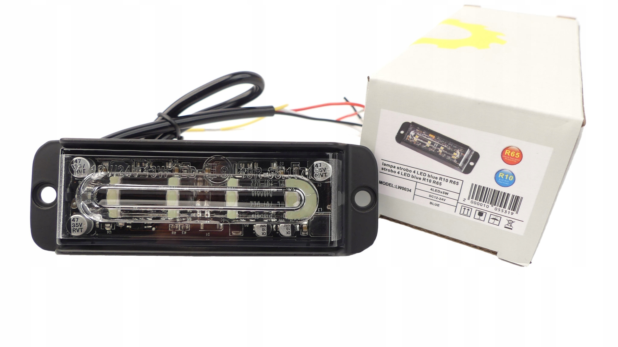 MF8022 - Стробоскоп 4led 20W BLUE 12 - 24V R65 R10