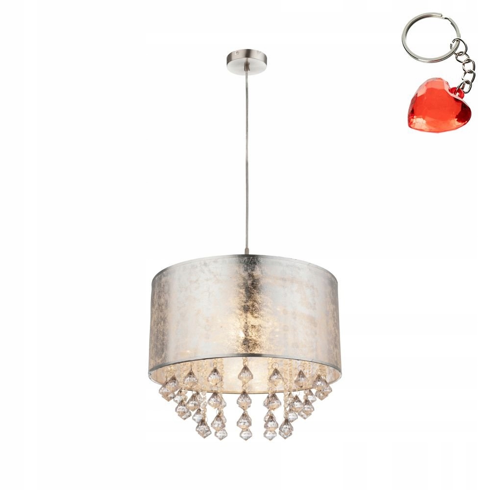 Závesná lampa do obývačky E27 60W s kryštálmi Amy I 15188H3 Globo Darček