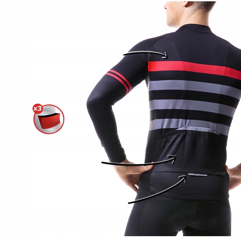 Bluza Męska Rowerowa Plus Size Rozpinana Duże Rozmiary Zimowa X-Tiger 6XL Kolor wielokolorowy