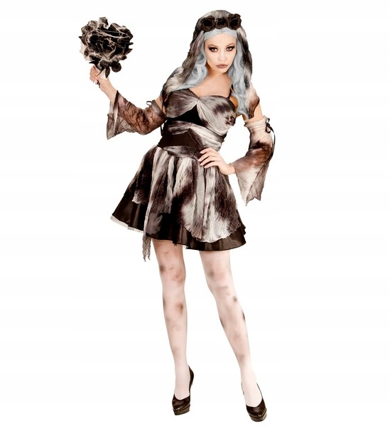 Kostým Strašidelná Nevěsta S Halloweenským Závojem L