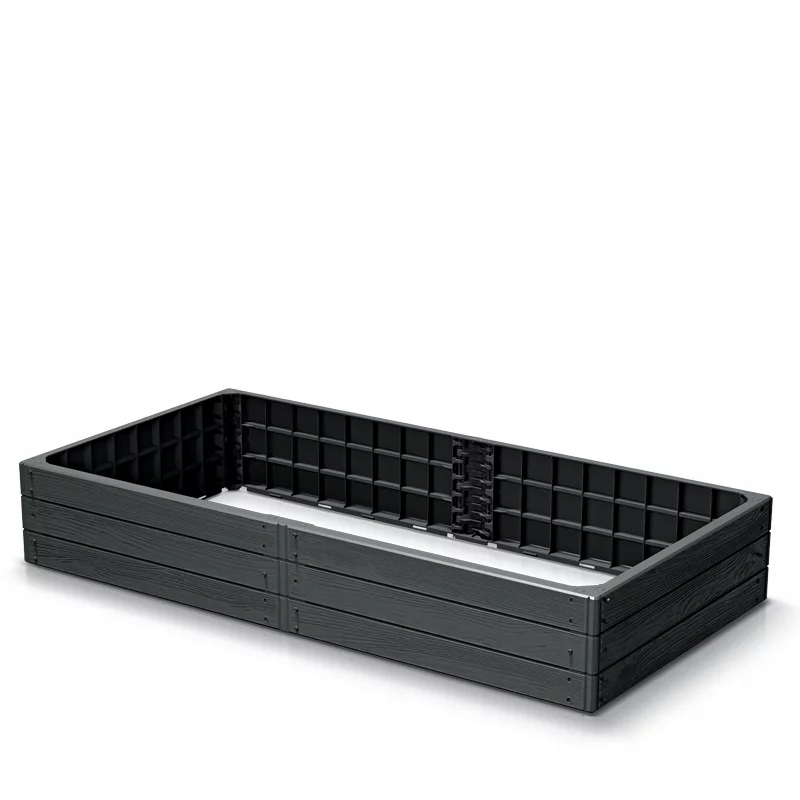 Rabata ogrodowa skrzynia warzywniak grządka 150x75x25cm antr