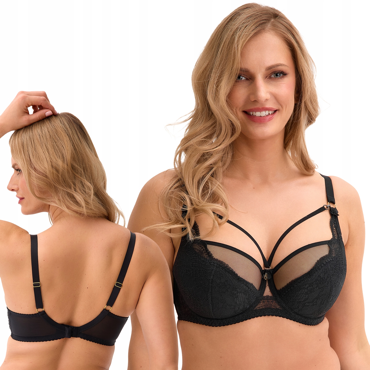 Gaia 1336 Daisy černá 95B Polovyztužená podprsenka