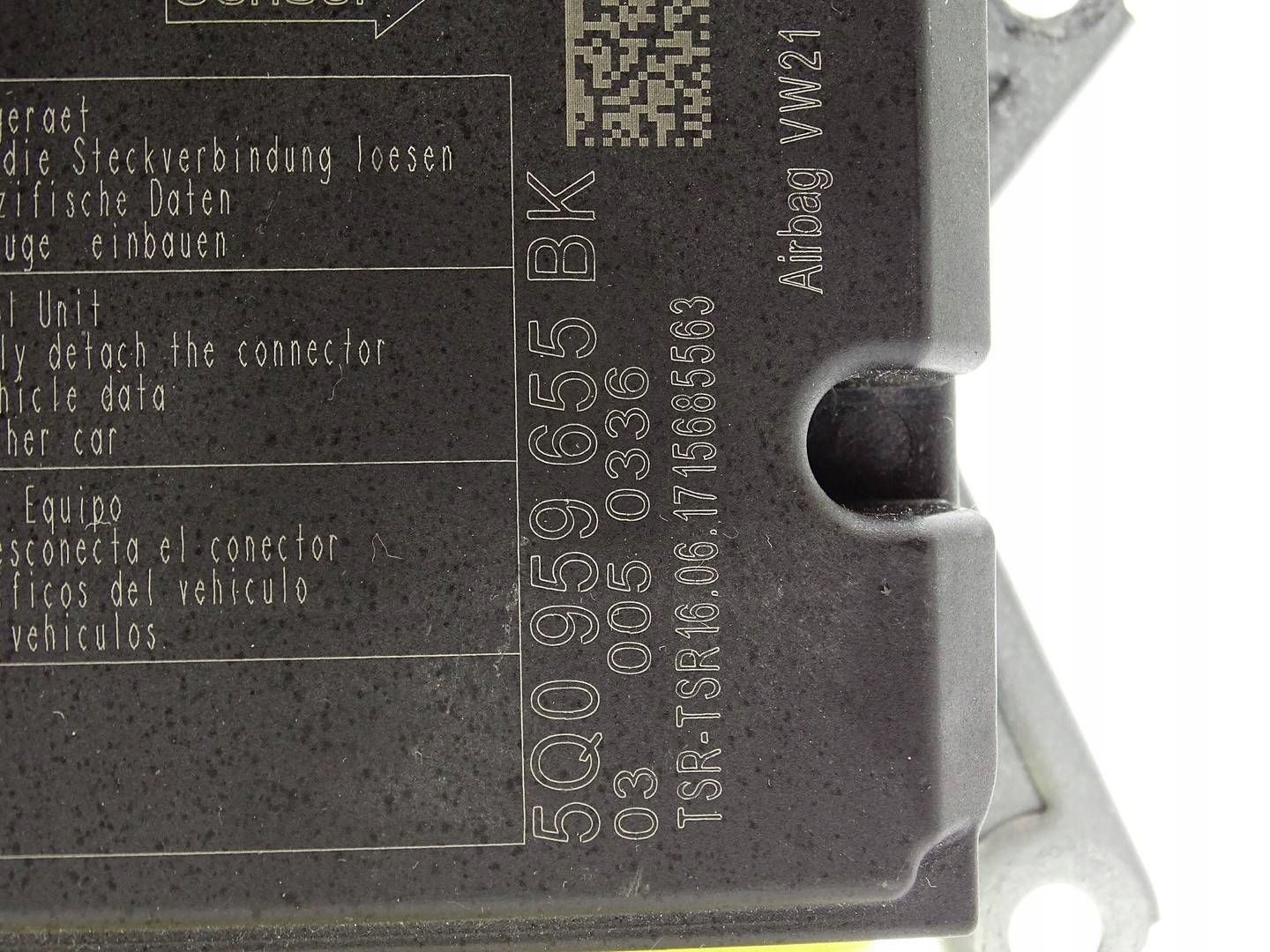 modulo SENSOR airbag airbag SKODA SUPERB III 3V 5Q0959655BK