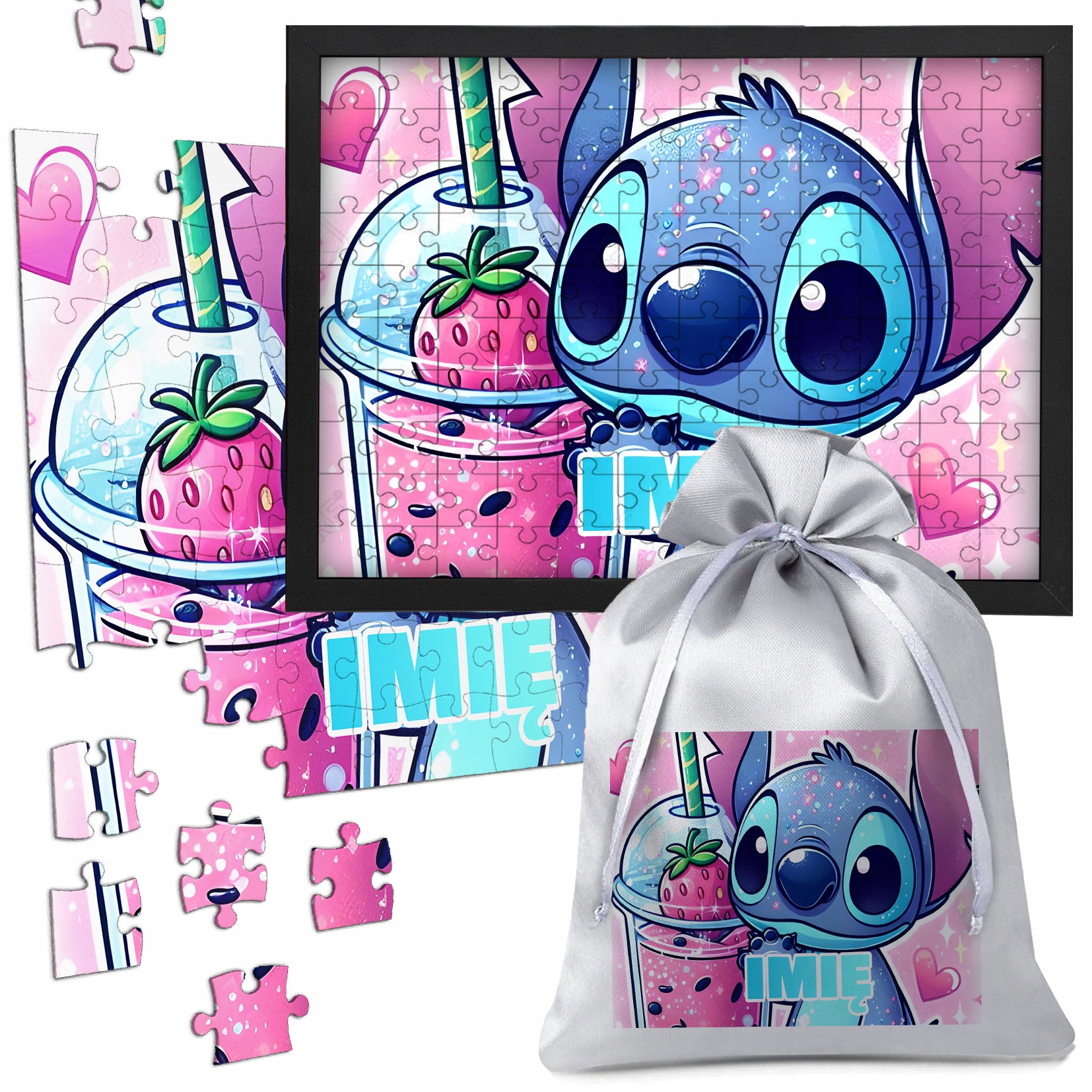 PUZZLE LILO I STICH ANGEL DISNEY 120 el W RAMCE A4 PREZENT Y5