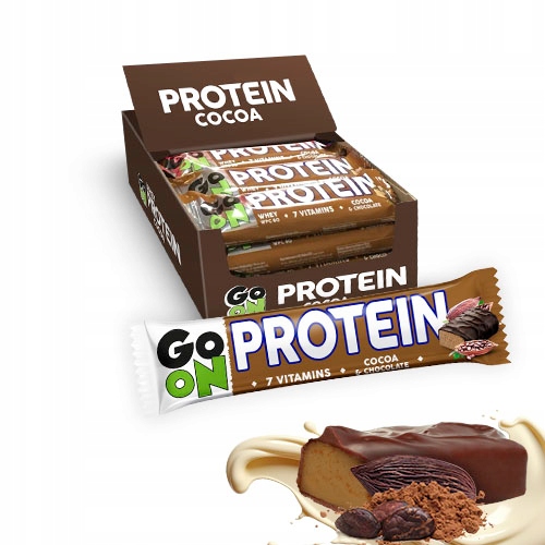 Baton proteinowy 20% Go On kakaowy 50g Zestaw 24