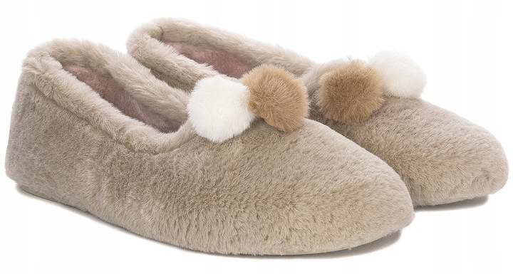 Macarena Home Dámské Béžové Pantofle Pantofle Premium Exkluzivní 37