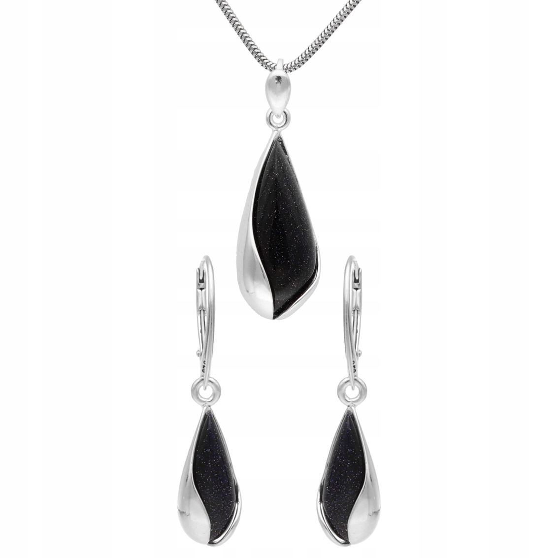 Komplet slziček s Káhirskou nocí stříbro