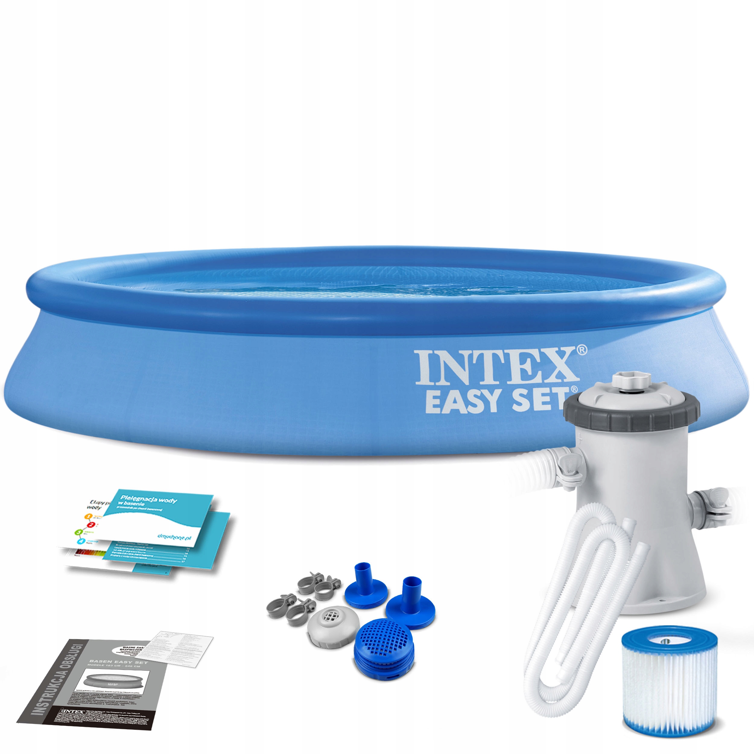 Basen Ogrodowy Rozporowy Pompa 305x61 Intex 9w1