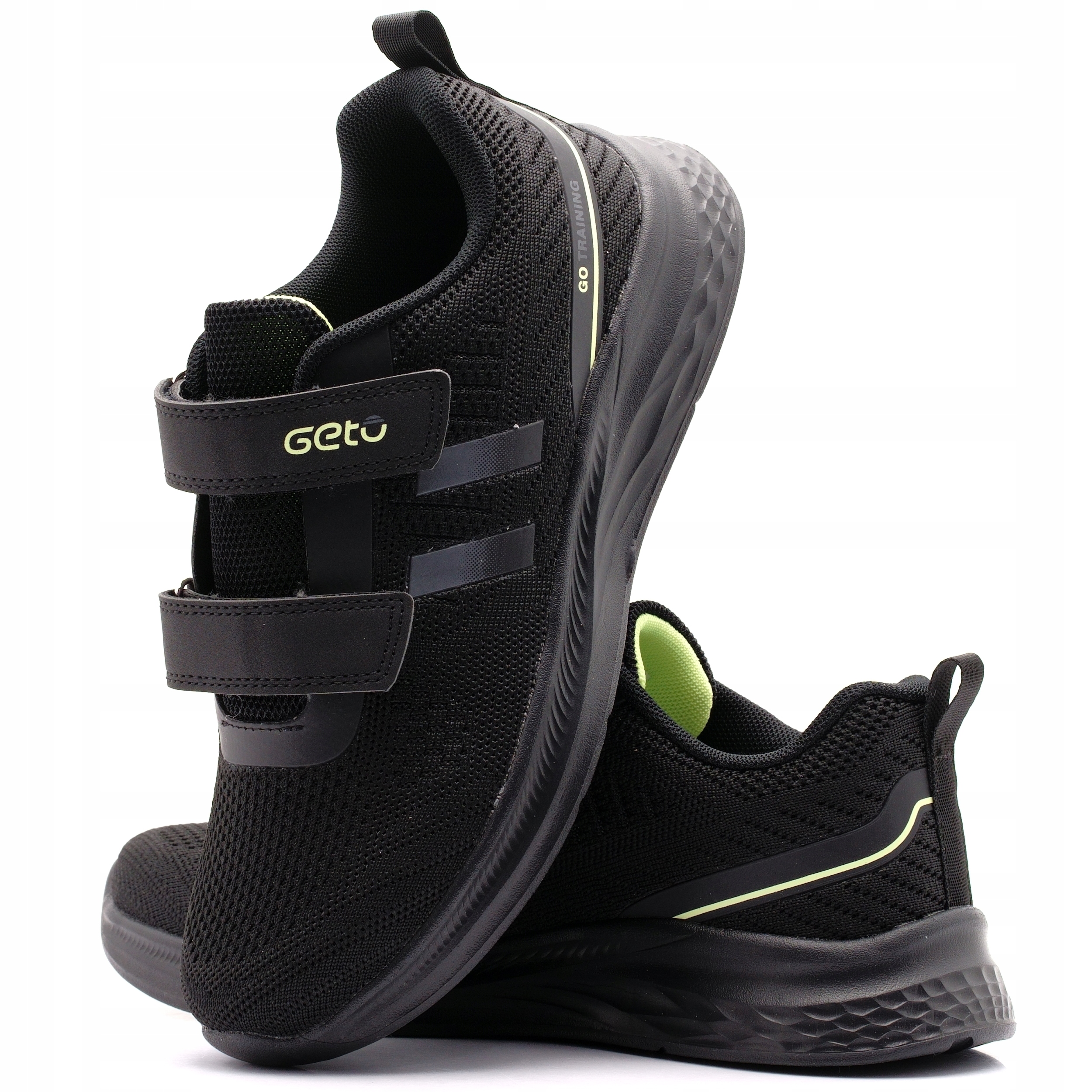 Buty Sportowe Damskie Adidasy Młodzieżowe Siatkowe Na Rzepy Geto 2566 37