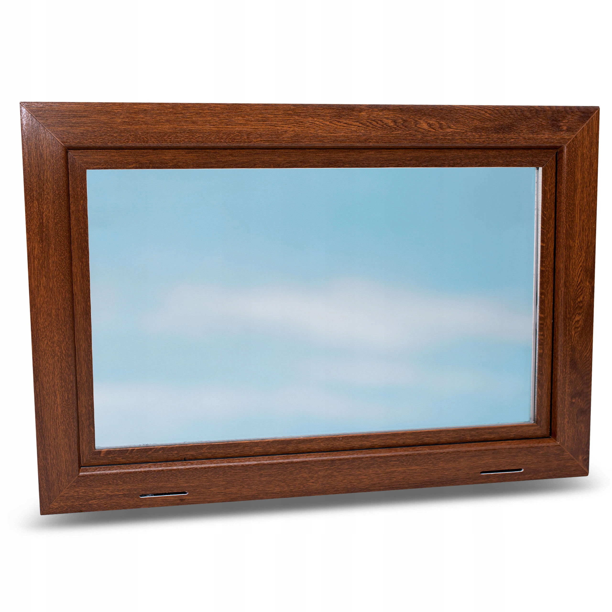 Pvc Okno 80x60 Hospodářské Piwnické Garážové Eko Výklopné 800x600 Zlatý Dub