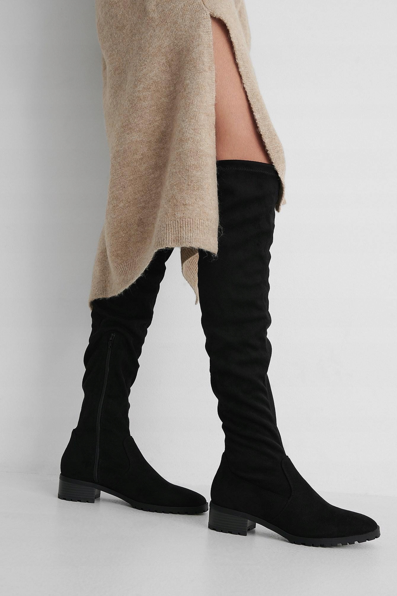 Nakd Černé Kozačky Semiš 41