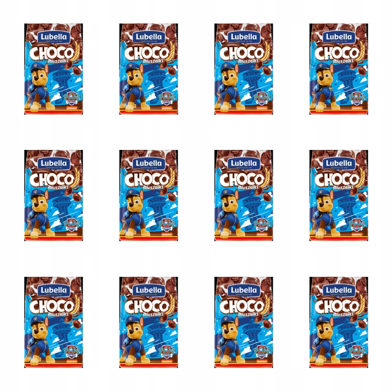 Lubella Mlékovky Choco obilné čokoládové mušle 250 g X12