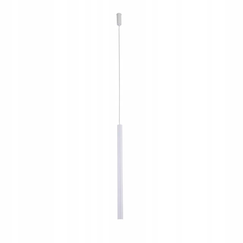Závěsná lampa minimalistická trubka 70 cm bílá nad stůl ostrov Shilo
