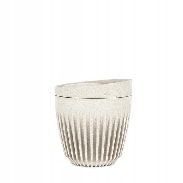 HUSKEE Kubek take-away 177ml Natural + pokrywka
