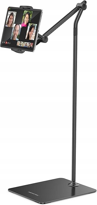Držiak so stojanom na telefón, tablet 360° 65-160 cm, ťažký stojan, čierny