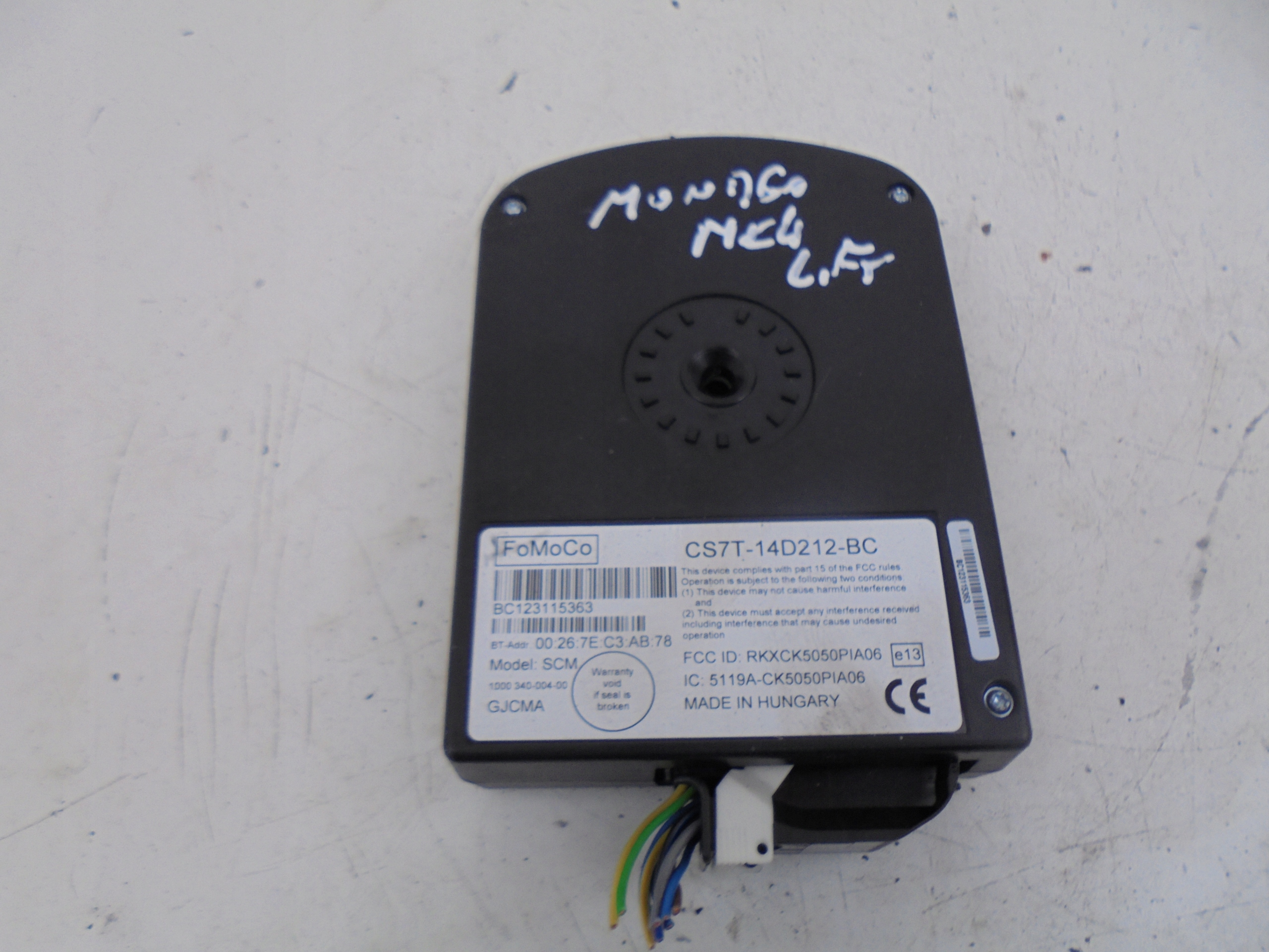 МОДУЛЬ BT BLUETOOTH CS7T-14D212-BC MONDEO MK4 ЛИФТ