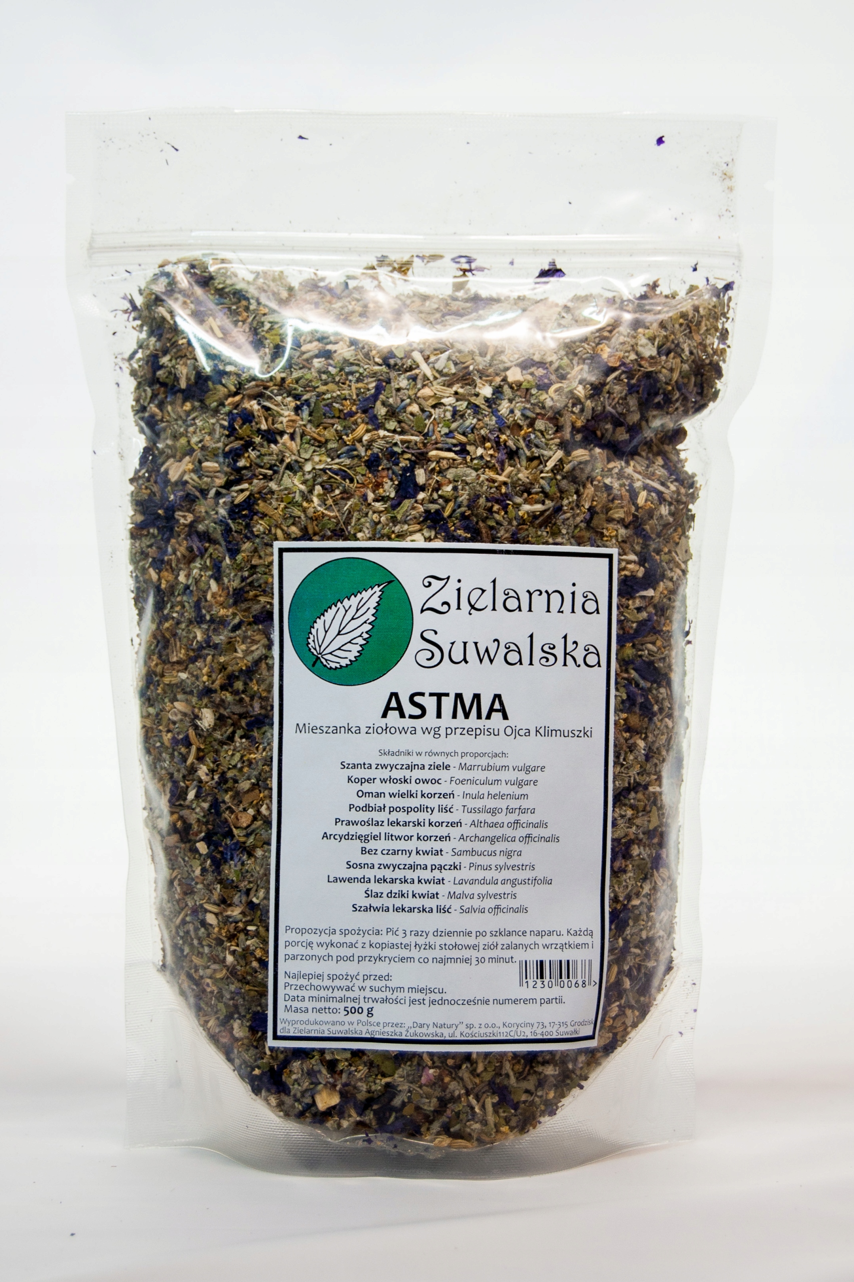 

Mieszanka Ziołowa na Astmę wg Ojca Klimuszki 500g