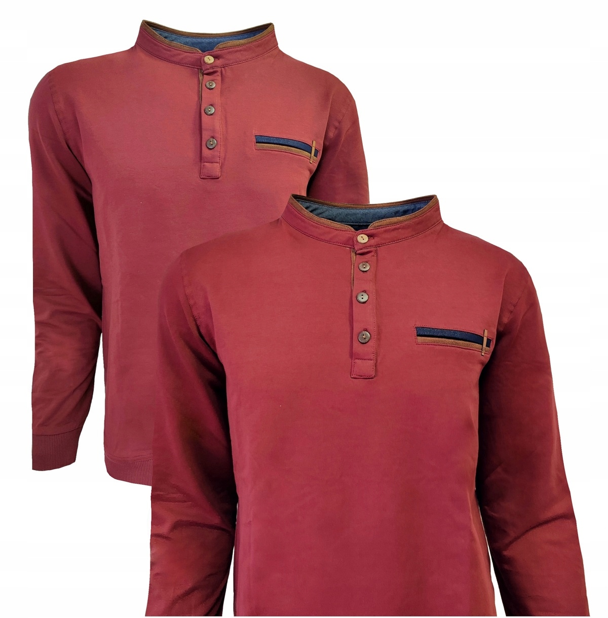 Polostojáček Bordový S Dlouhým Rukávem 3XL Bastion