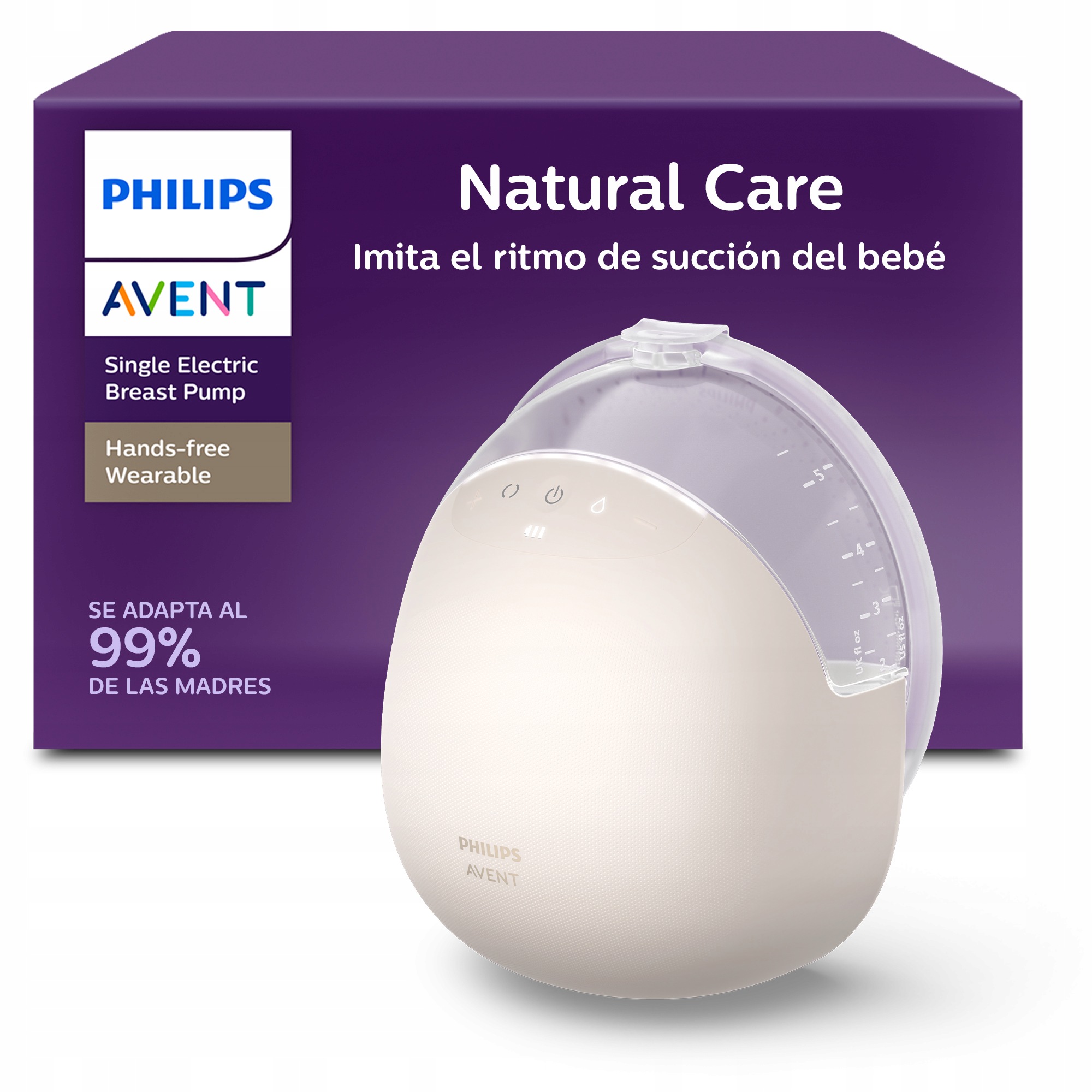 Pojedynczy laktator samonośny Philips Avent Natural Care SCF494/11