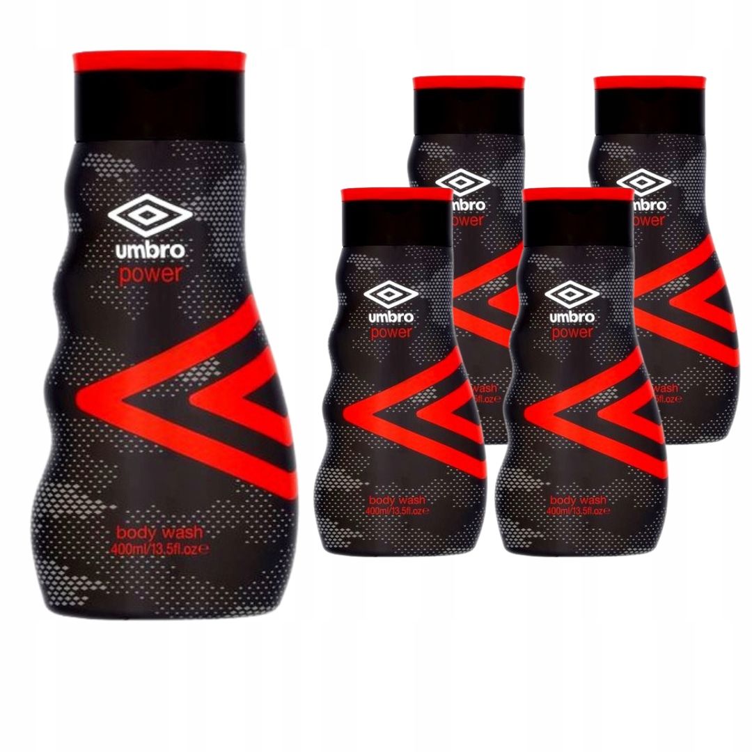 UMBRO Power Żel Pod Prysznic Męski Dla Mężczyzn Energetyzujący Zapach x5