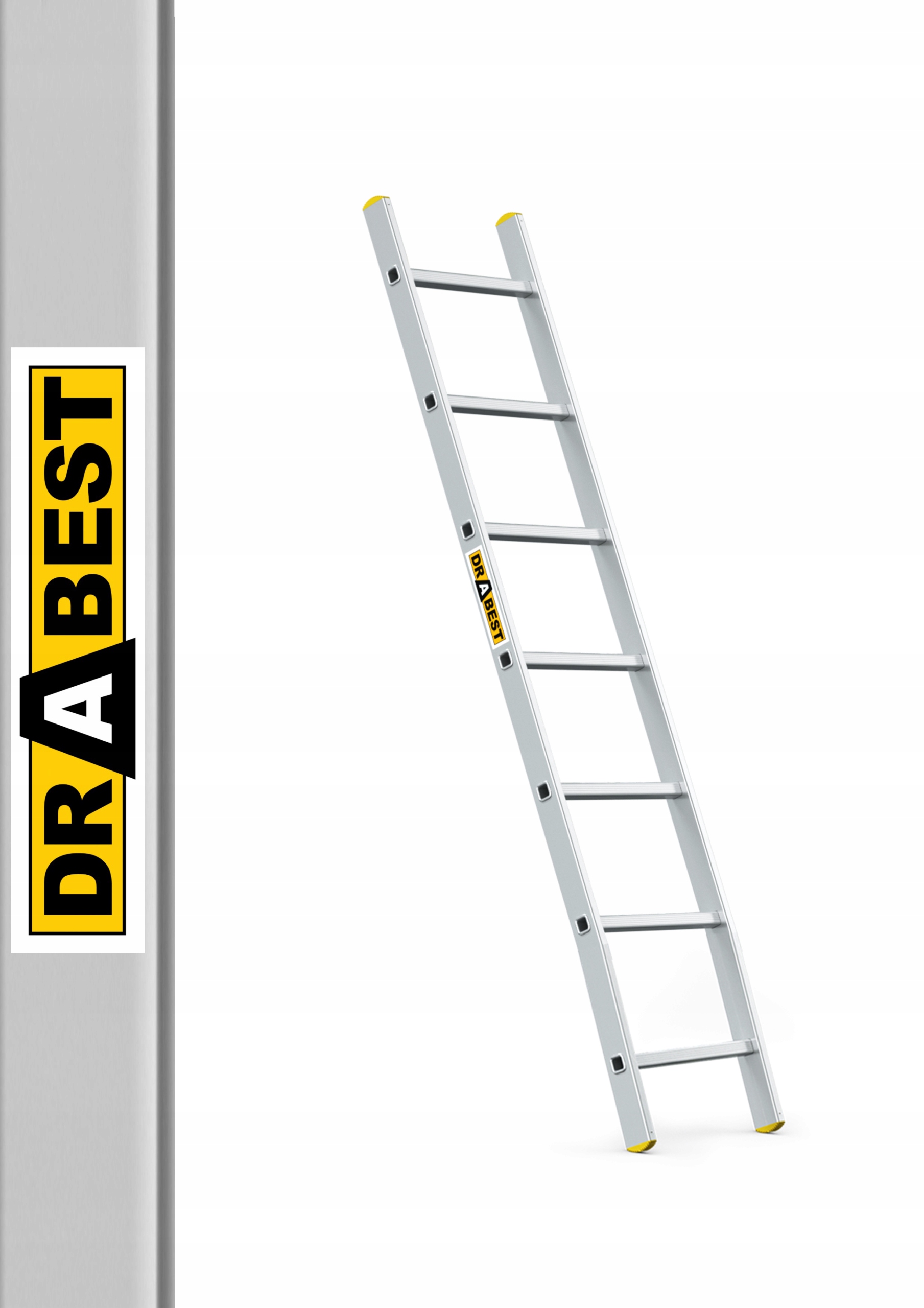 

Drabina aluminiowa przystawna 1x7 Pro Drabest +hak