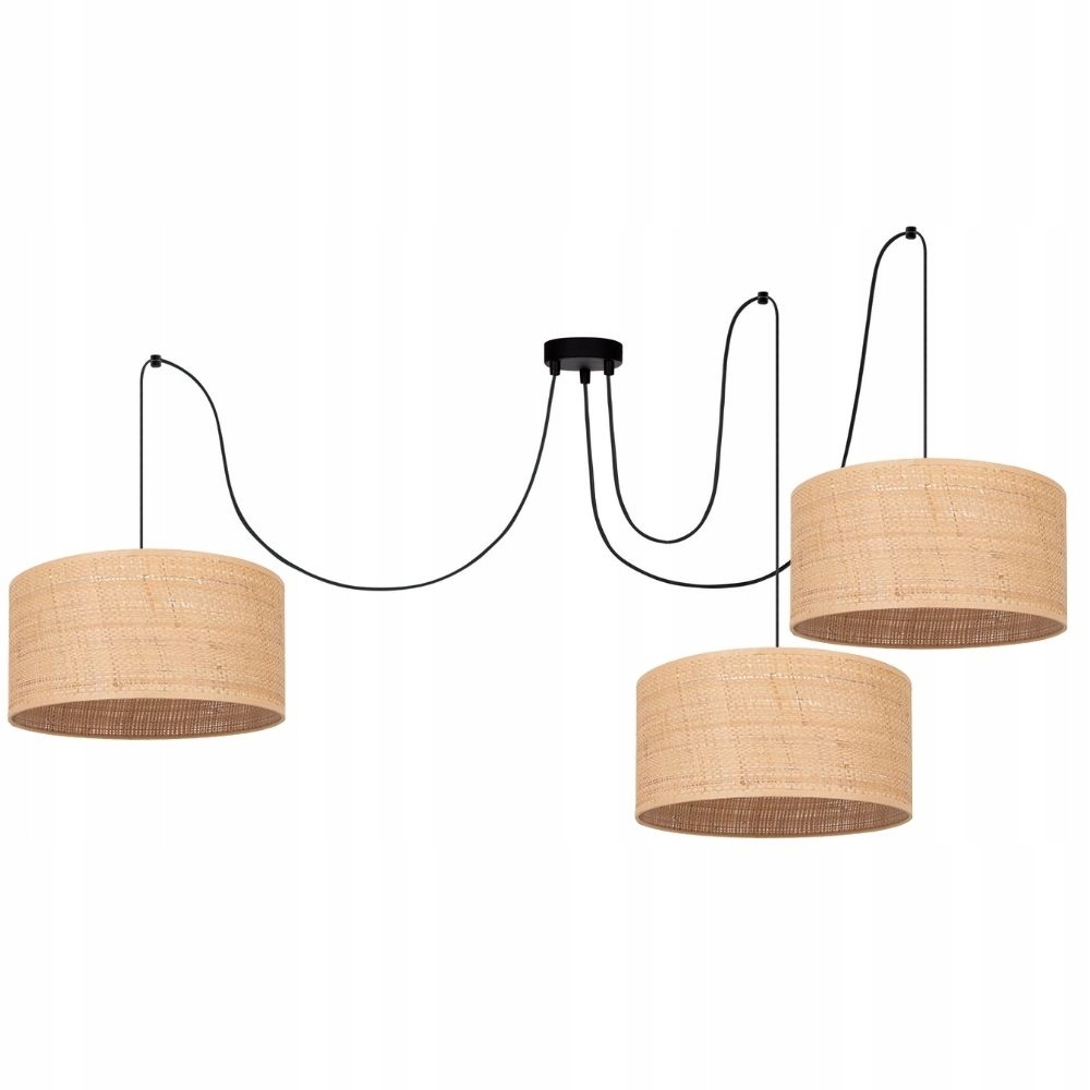 

Lampa Wisząca Boho Pająk Spider Abażur Ratan 30CM