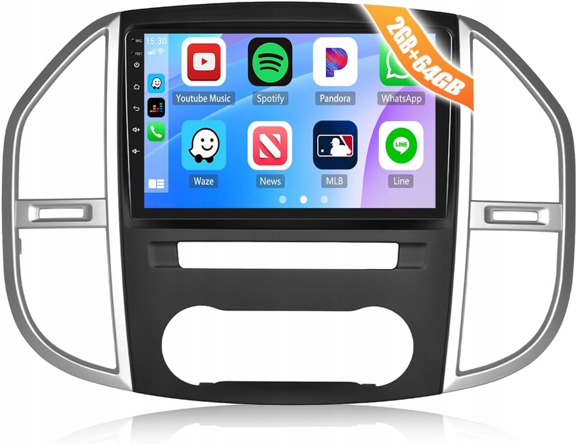 Carplay 2G+64G Camecho Android 13 Mercedes Vito 3 W447 (2014-2020) 10" GP45