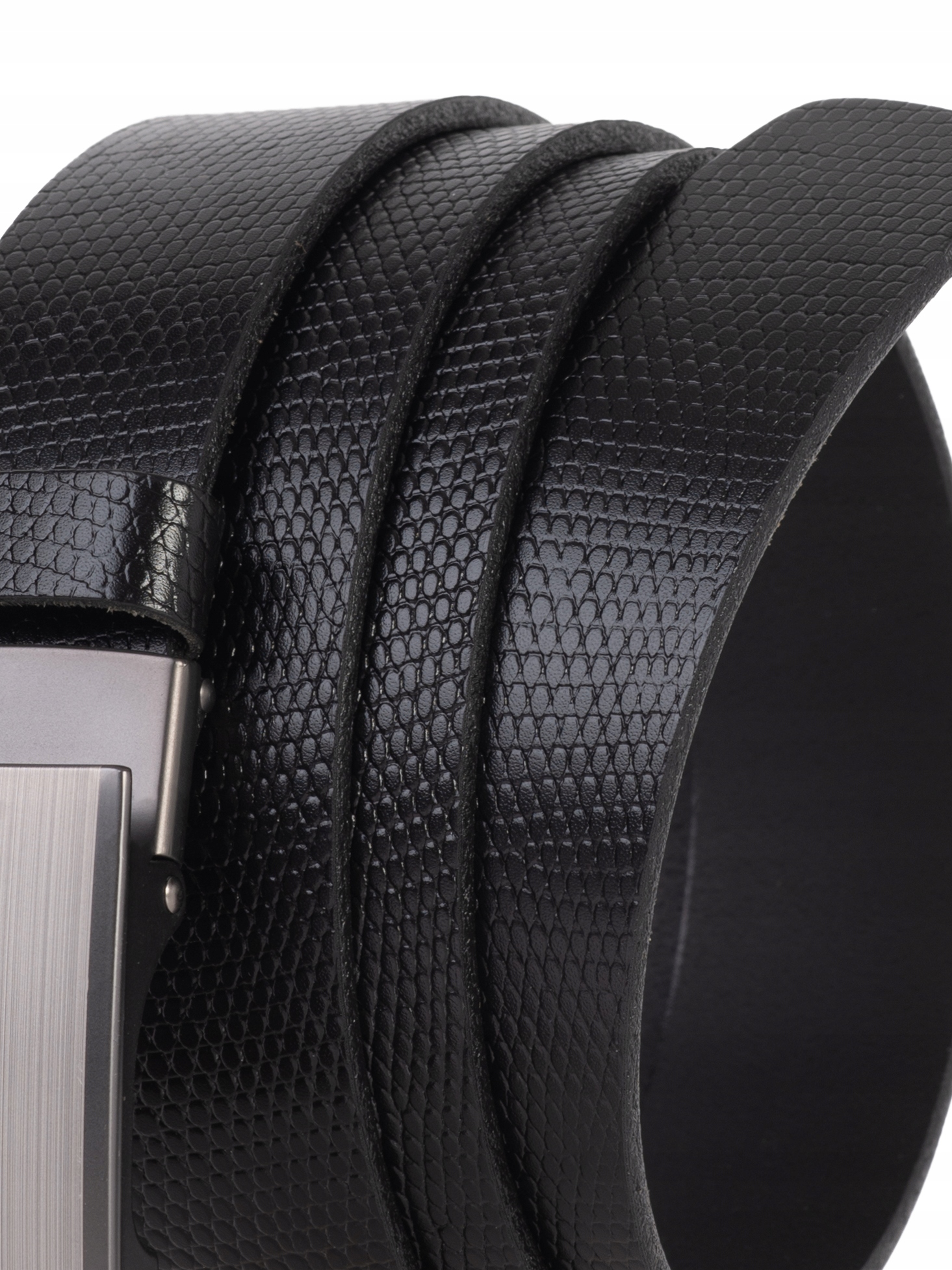 Pasek SKÓRZANY męski SEPHER CZARNY krokodyl wąż Płeć mężczyzna