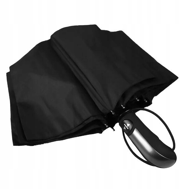 UMBRELLA STORM-PROOF,POCKET UMBRELLA WITH AUTOMATIC OPEN-CLOSE BLACK 105CM Płeć uniseks