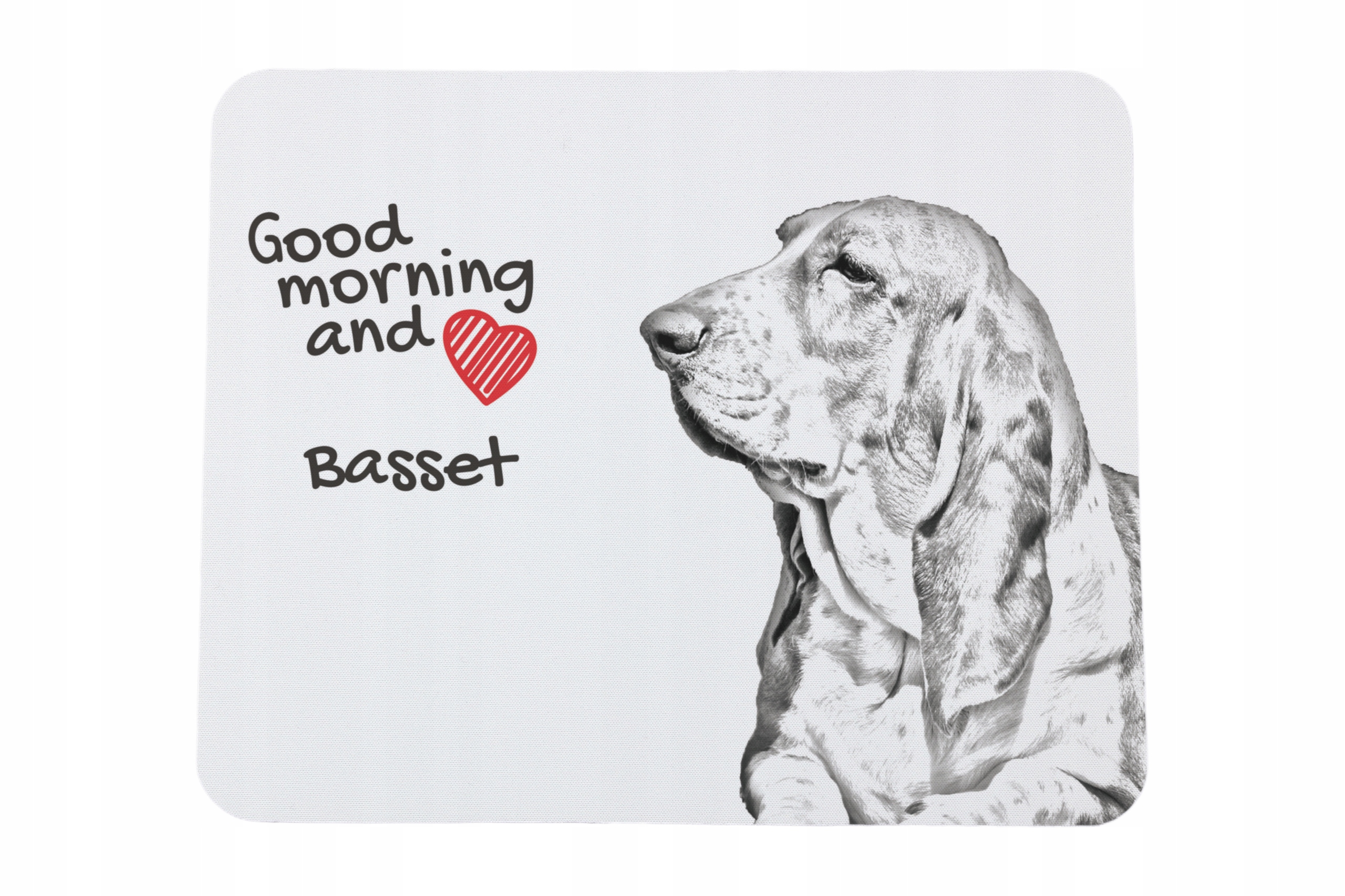 Basset Hound podkładka pod myszkę z nadrukiem, personalizowana podkładka