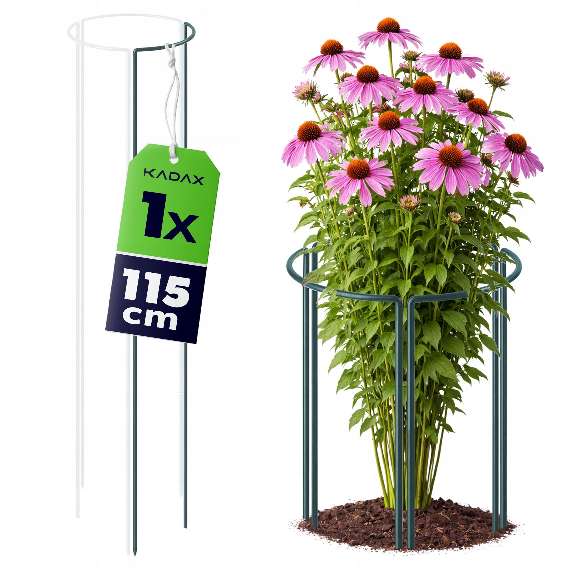 PODPORA DO ROŚLIN 115cm HORTENSJI RÓŻ KWIATÓW MONSTERY METALOWA MOCNA