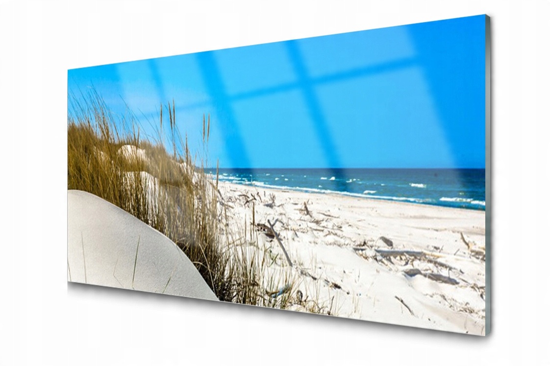 

Panel szklany dekor Plaża Płytka 140x70 + Klej
