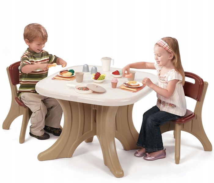 Степ2 коричневый стол - играбельный стол со стульями
