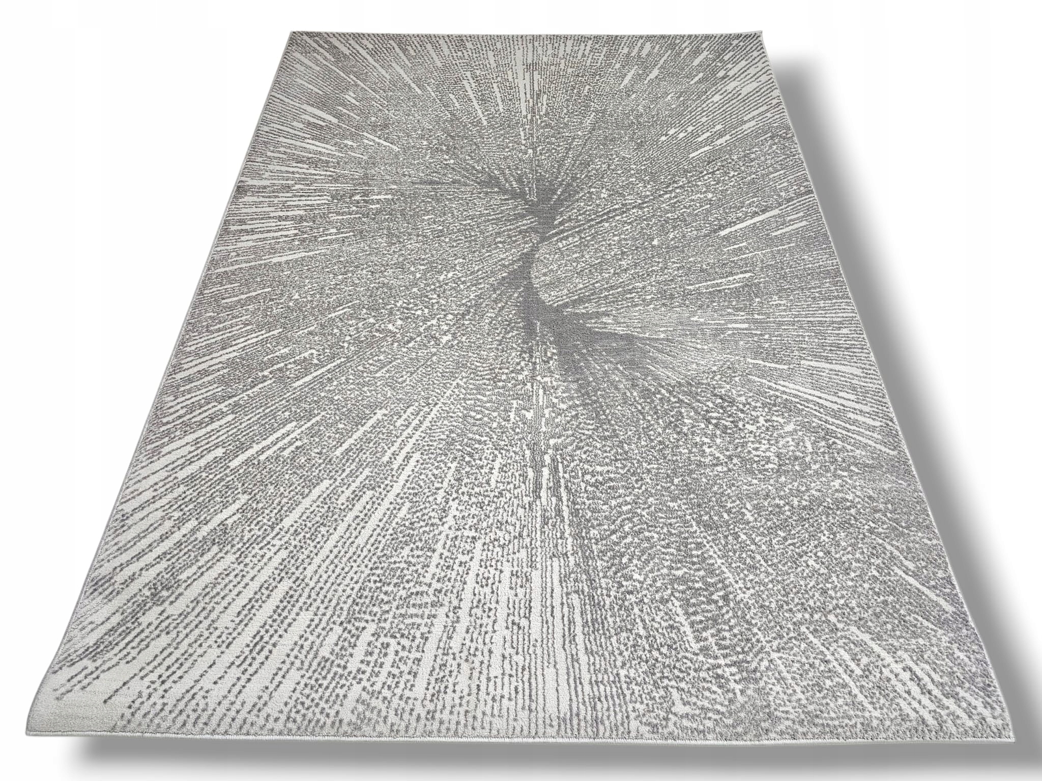 Dywan Pure 1 dywilan 200x290 szary abstrakcyjny gładki styl boho loftowy 3D