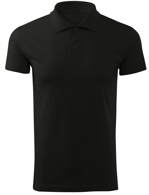

Koszulka męska Polo czarna Polówka 100% bawełna XL