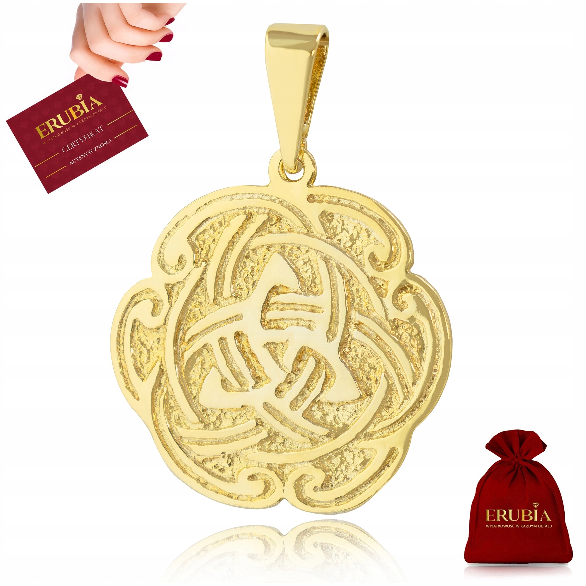 Pánský Zlacený Přívěsek 925 Přívěsek Medailon Bonus