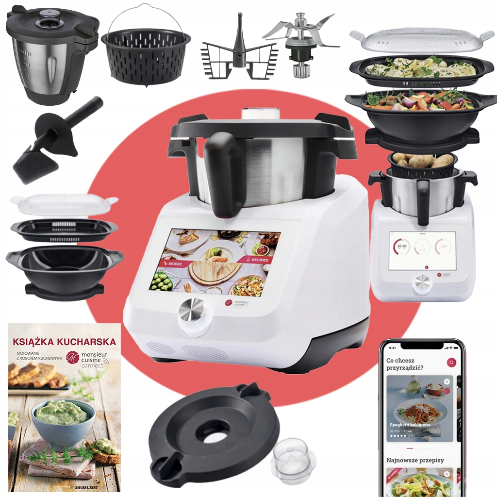 Kuchyňský Robot Lidlomix 2025 Monsieur Cuisine Wi-Fi Aplikace Smart Komplet