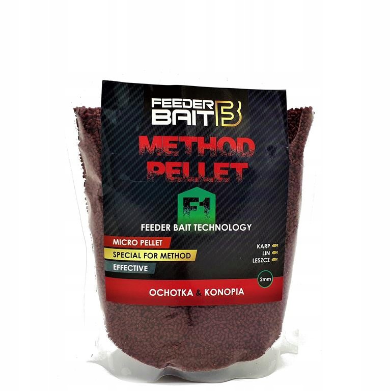 Pellet Feeder Bait Method Pellet Ochotka i Konopia F1 2mm 800g