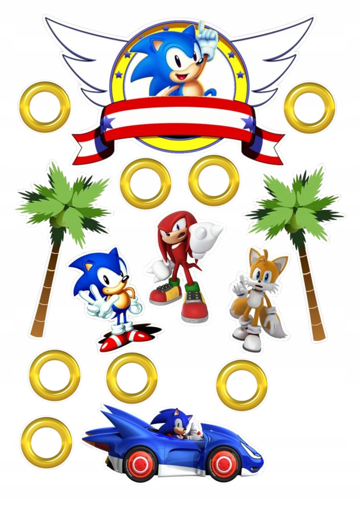 Wydruk na masie cukrowej Sonic Mania