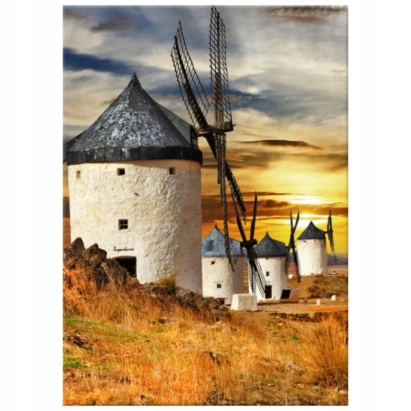 

Wiatraki w Hiszpanii 50x70 Foto-obraz Na Płótnie