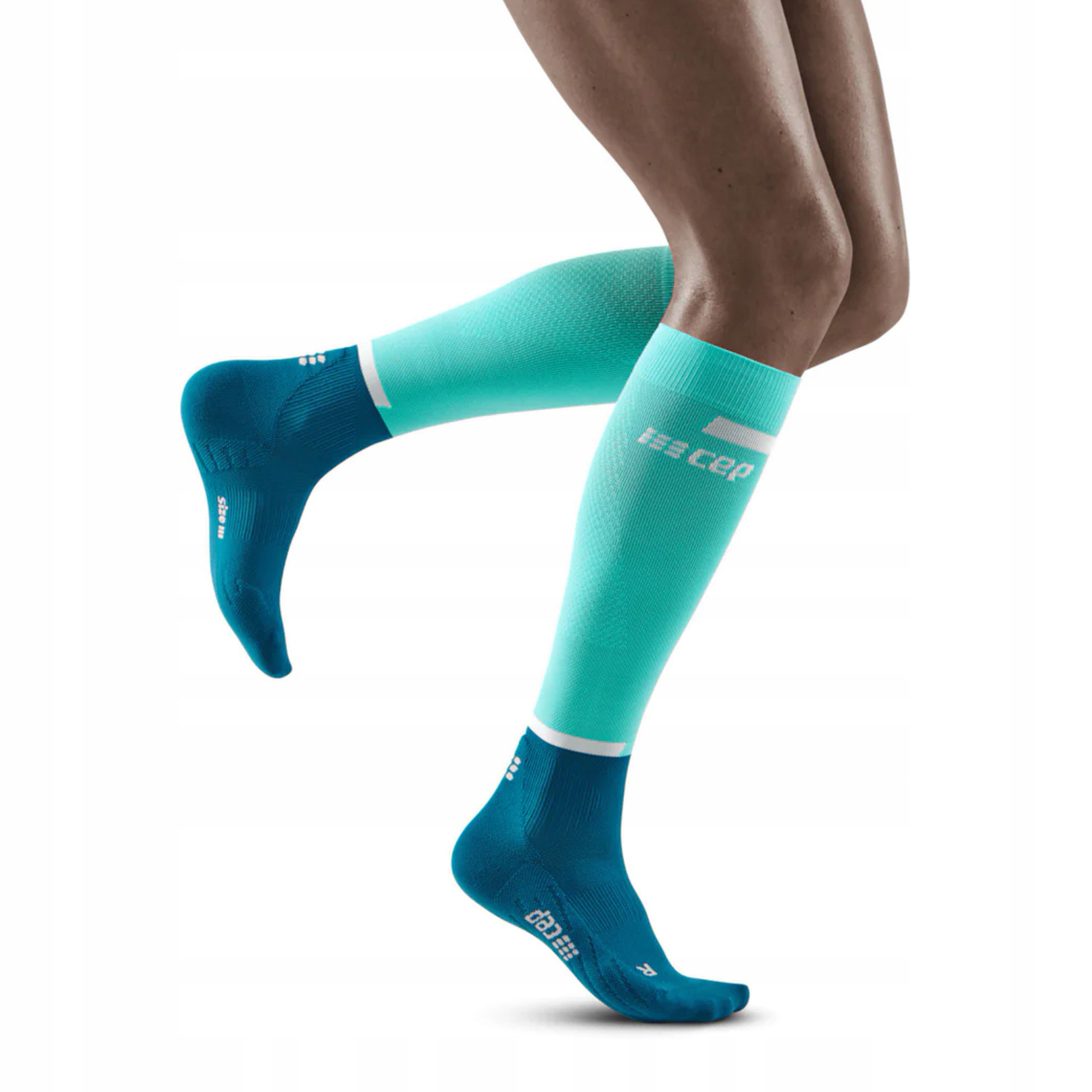 Damskie długie skarpety kompresyjne Cep 4.0 Podkolanówki do biegania II